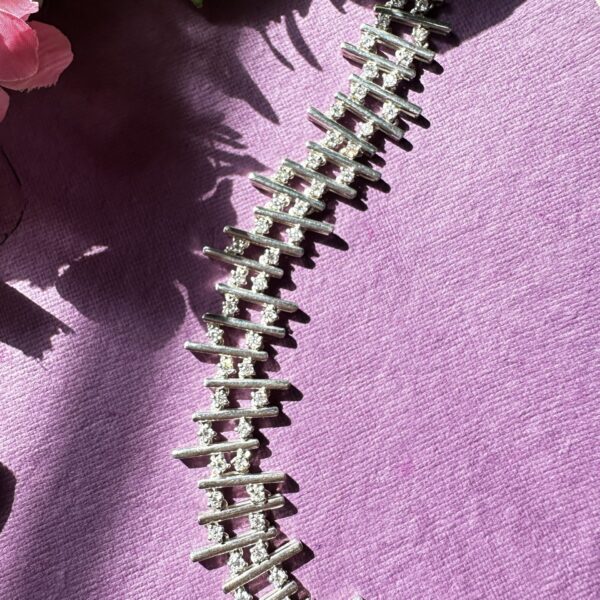 Multiple Bar Bracelet,Multi Row Bracelet,Women’s Silver Bracelet