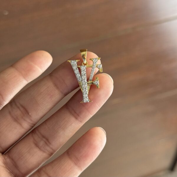 V&F 14K Gold Customised Initial Pendant