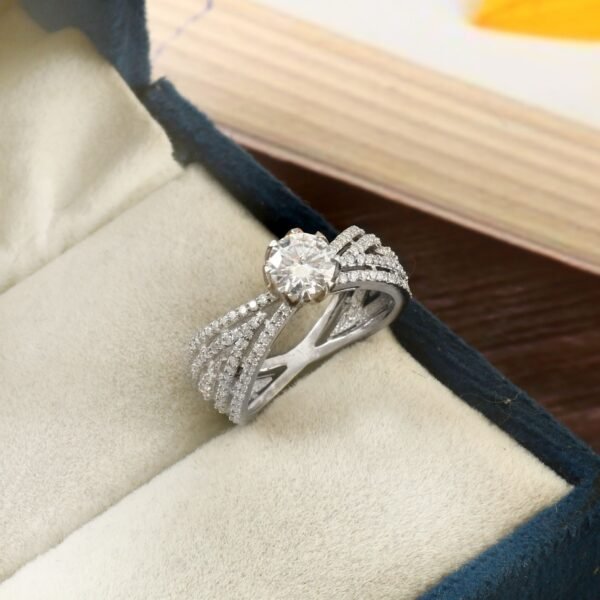 Round Cut Diamond Ring , Engagement Ring , Solitaire Engagement Ring