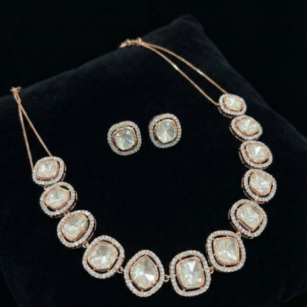 Solitaire Polki Necklace