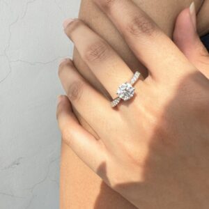 14k lab grown diamond engagement ring
