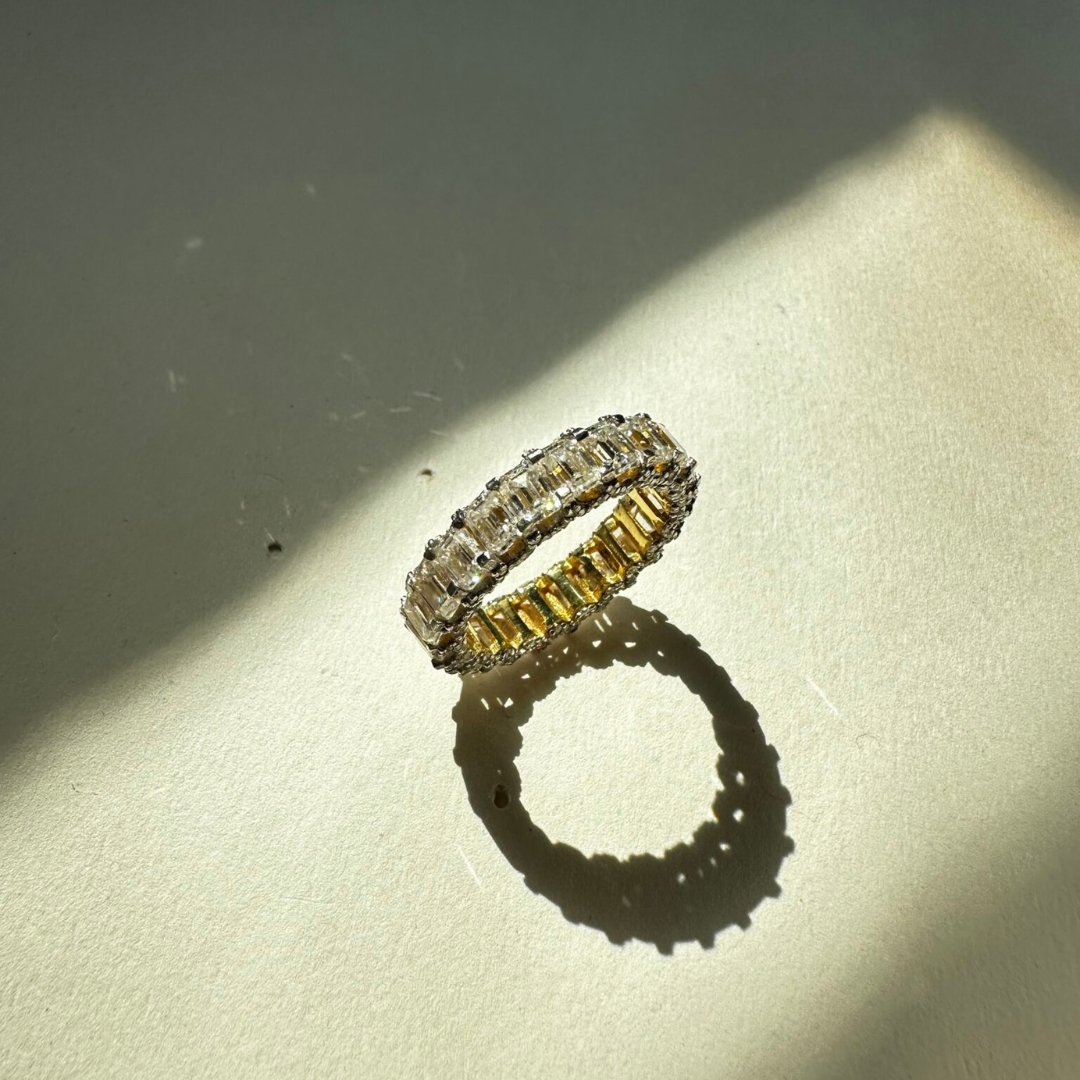 14k lab grown diamond octagon full eternity ring wedding band stack 14k lab grown diamond octagon full eternity ring wedding band stack