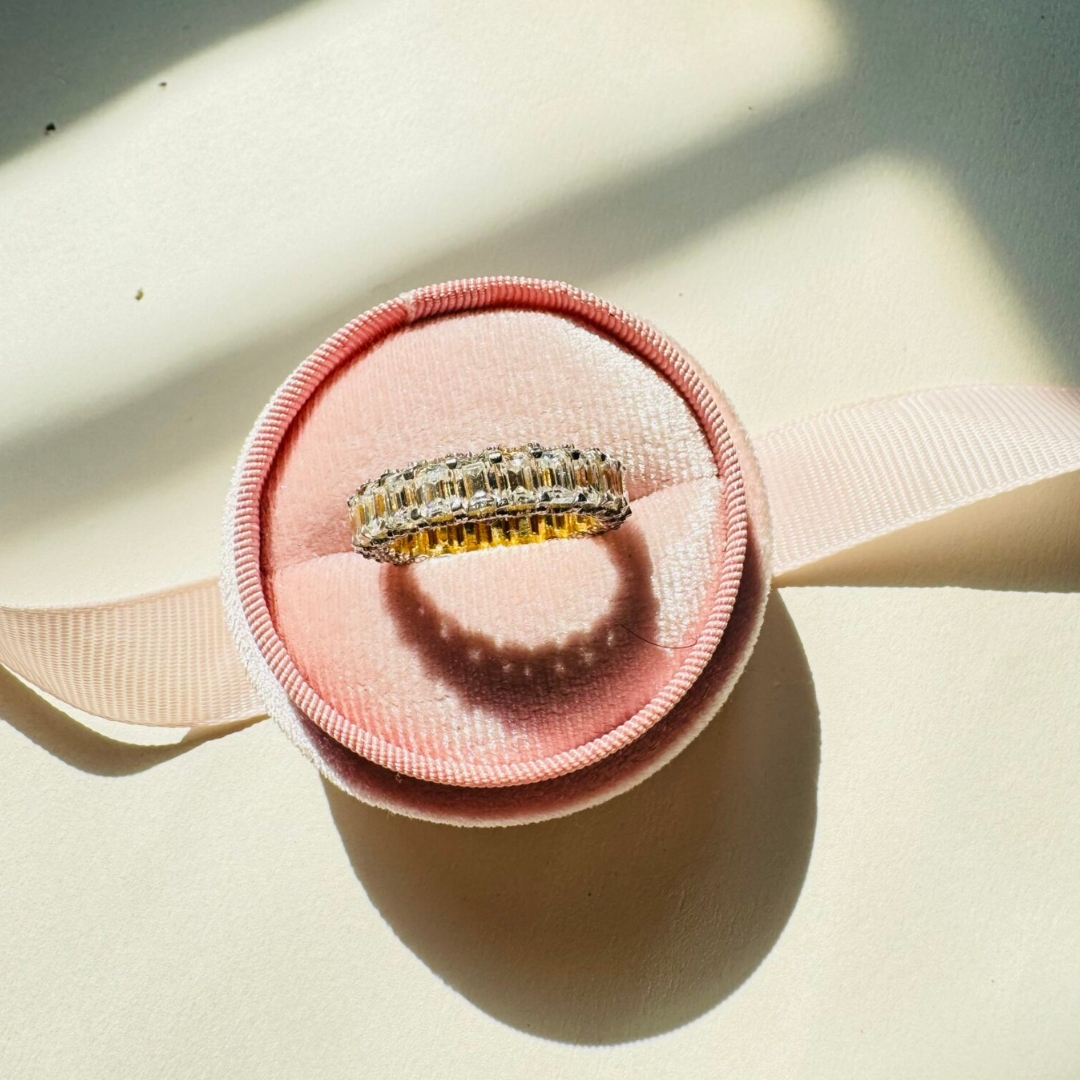 14k lab grown diamond octagon full eternity ring wedding band stack 14k lab grown diamond octagon full eternity ring wedding band stack