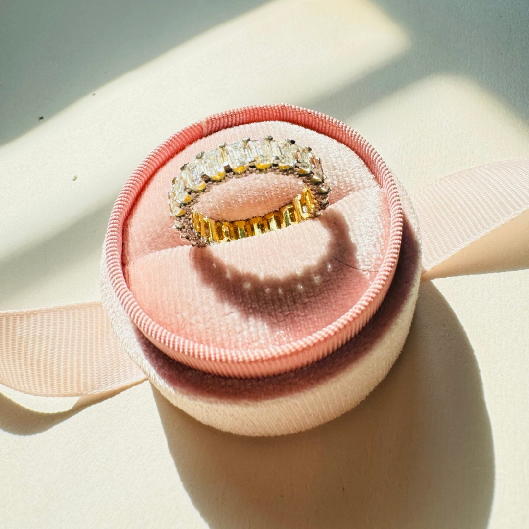 14k lab grown diamond octagon full eternity ring wedding band stack 14k lab grown diamond octagon full eternity ring wedding band stack