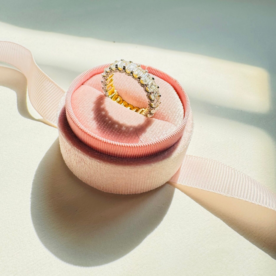 14k lab grown diamond octagon full eternity ring wedding band stack 14k lab grown diamond octagon full eternity ring wedding band stack