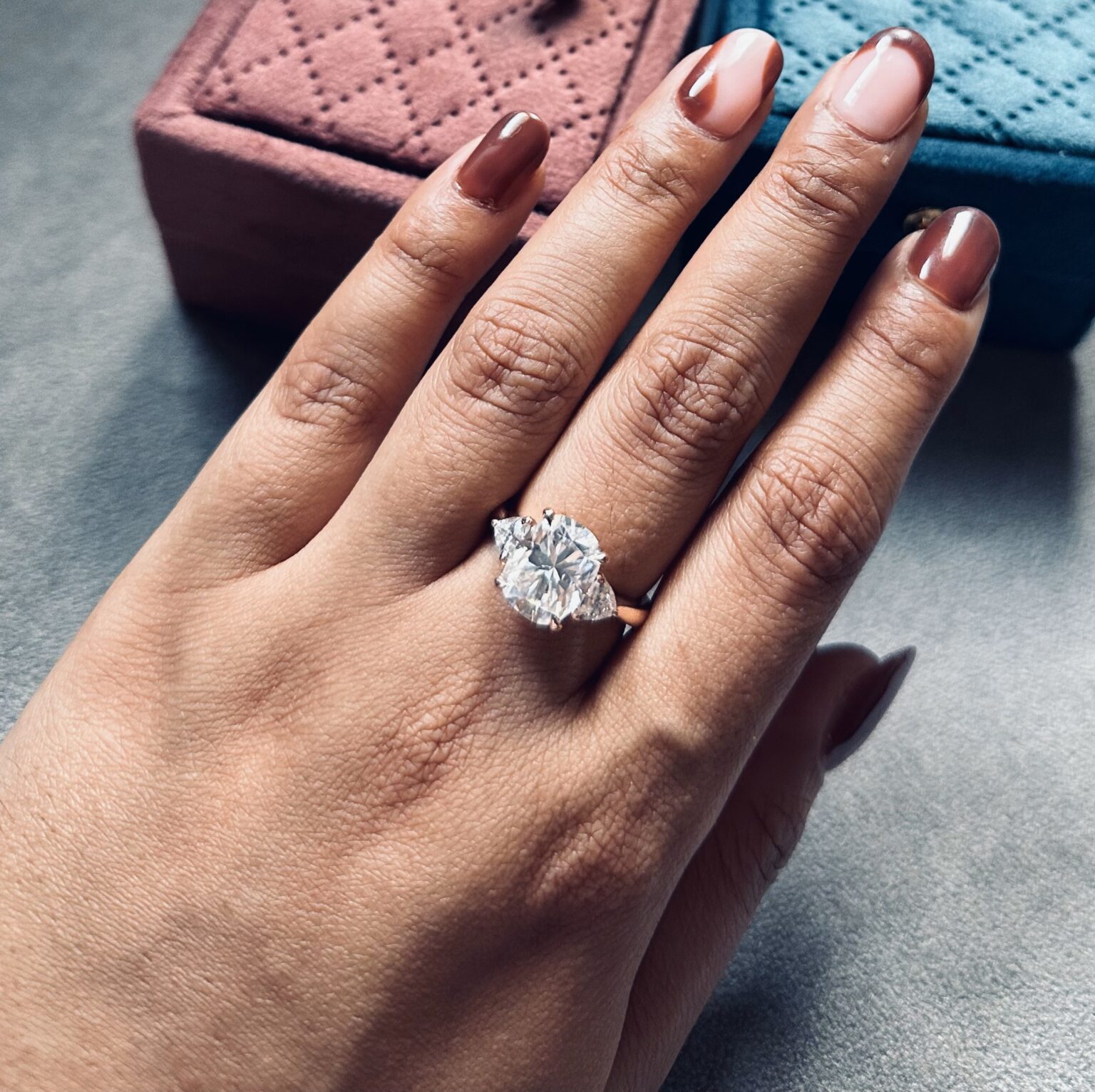 18k rose gold cushion cut moissanite ring 18k rose gold cushion cut moissanite ring