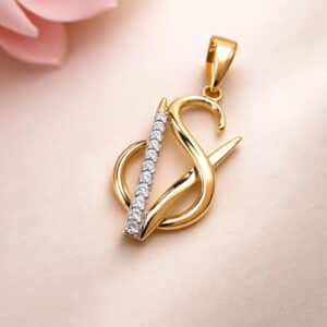 V&S Diamond Initial Pendant