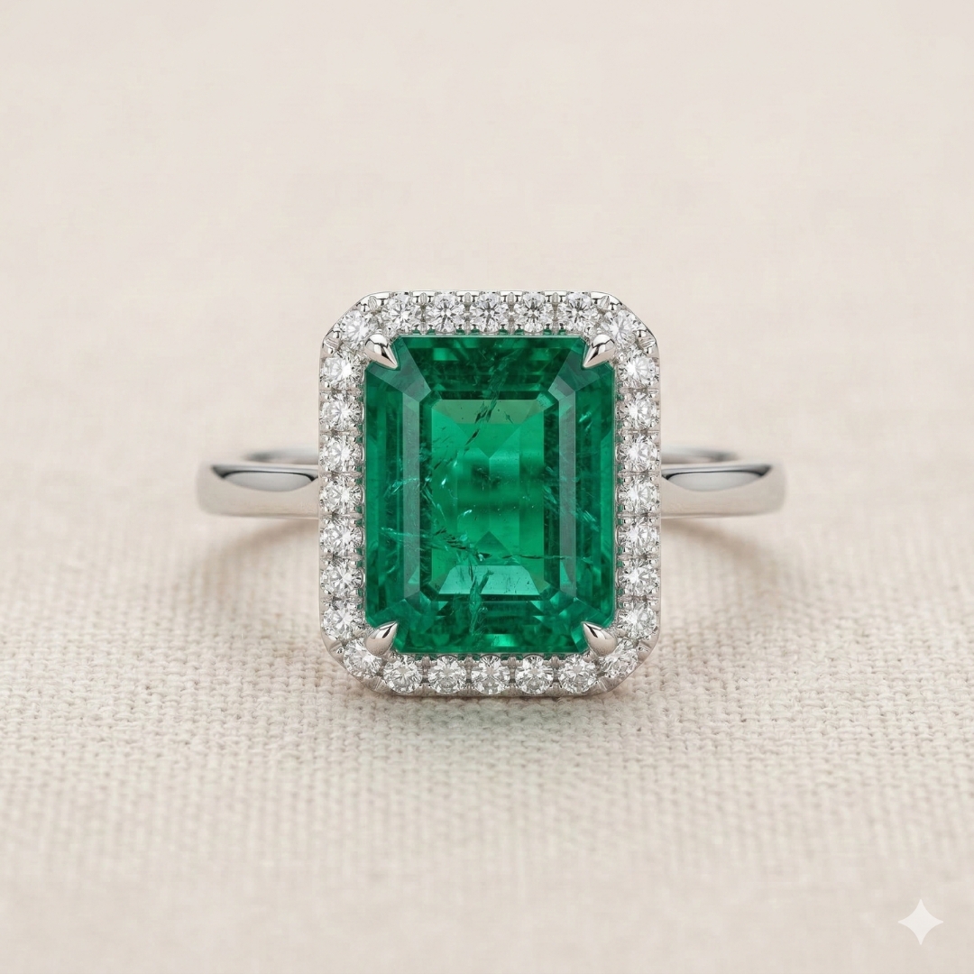 emerald octagon diamond ring emerald octagon diamond ring