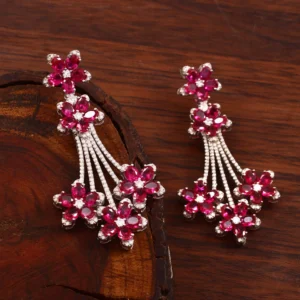 ruby statement earrings
