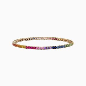 Multi Sapphire Tennis Bracelet