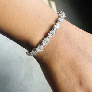 oval diamond bracelet