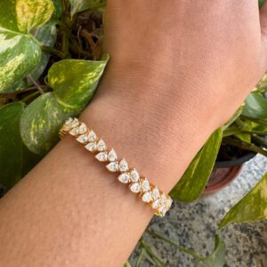 Pear Diamond Tennis Bracelet