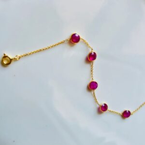 rubylite minimal chain bracelet