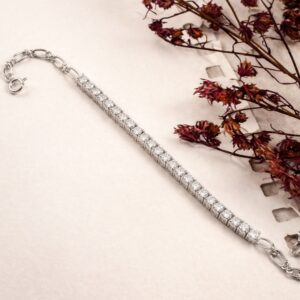 solitaire half bracelet