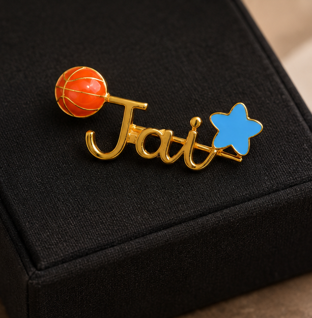 name letter brooch name letter brooch