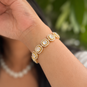 polki solitaire bracelet