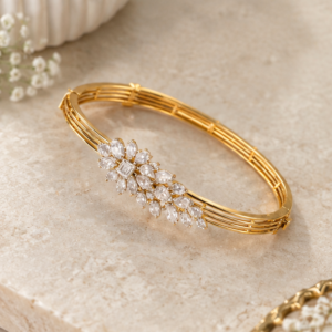 floral elegance diamond bracelet