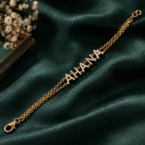 personalized name letter bracelet